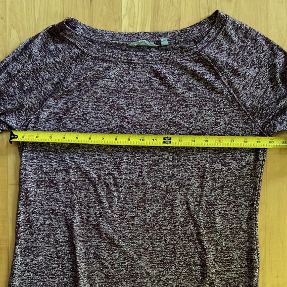 Athleta Pose top Chianti burgundy marled modal Large - Picture 2 of 10